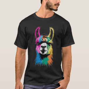 Kleurrijk paardendesign t-shirt