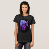 Kleurrijk paardenhoofd. t-shirt (Voorkant volledig)