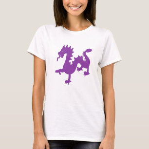 Kleurrijk Paars Draak Dierenriem Symbool – Maantek T-shirt