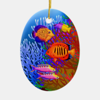 Kleurrijk Pacifisch rif vissierlijk Keramisch Ornament