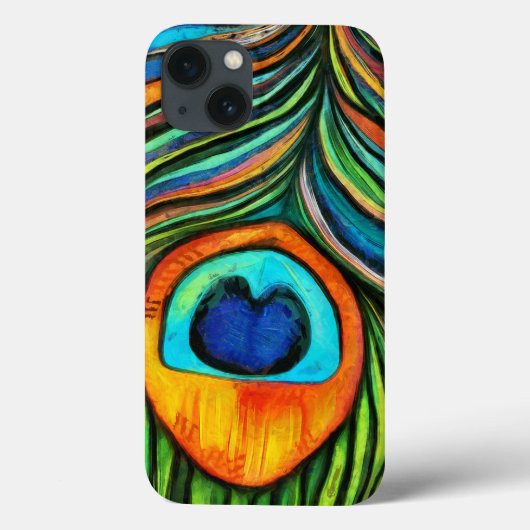 Kleurrijk pacock Firebird Feather Painting Case-Mate iPhone Case (Achterkant)