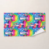 Kleurrijk paddenstoel naadloos patroon bad handdoek (Handdoek)