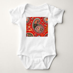 Kleurrijk Paisley Indisch Naadloos Patroon Romper