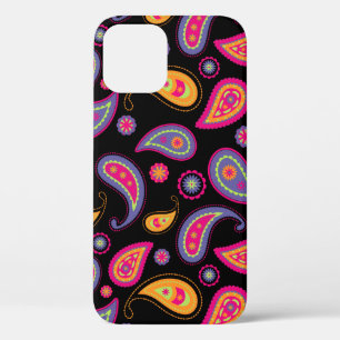 Kleurrijk Paisley naadloos patroon iPhone 12 Hoesje