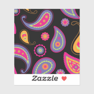Kleurrijk Paisley naadloos patroon Sticker