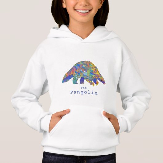 Kleurrijk pangolin bedreigd dierkunstactivisme (Voorkant)