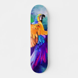 Kleurrijk papegaaiskateboard - Schilderen Skateboard