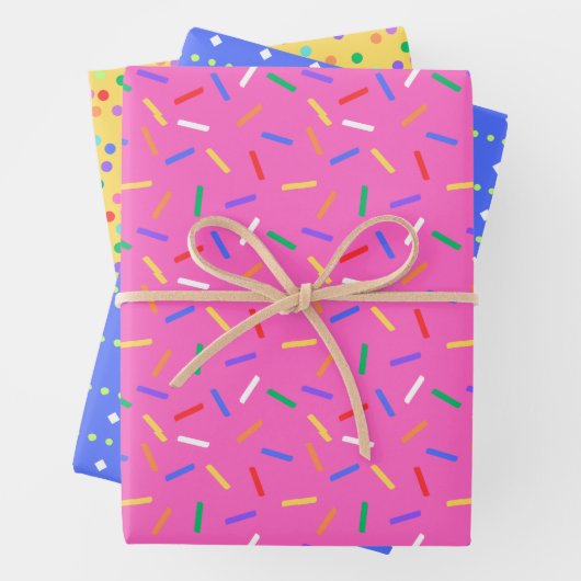Kleurrijk Partij Celebration Patroon Wrapping Papi Inpakpapier Vel (In situ)