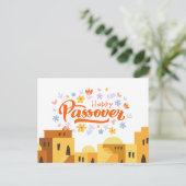 Kleurrijk Pascha Briefkaart (Staand voorkant)