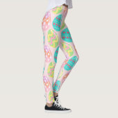 Kleurrijk pasteeleierpatroon leggings (Rechts)