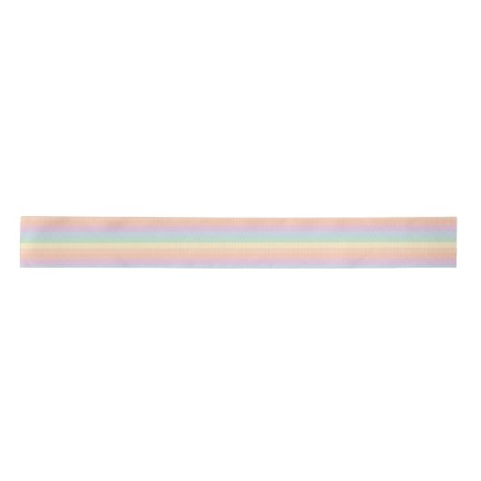 Kleurrijk pasteelregenboogstrips lint (Voorkant)