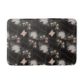 Kleurrijk Pastel Bloemmotief Vlinders Batic Patroo Badmat (Voorkant)