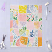 Kleurrijk Pastel Patchwork Preppy Tissuepapier (Craft)