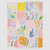 Kleurrijk Pastel Patchwork Preppy Tissuepapier (Voorkant)
