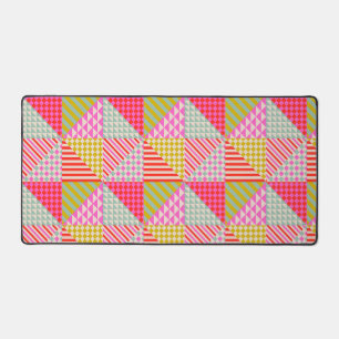 Kleurrijk Patchwork Esthetisch Bureaumatje Muismat Bureaumat