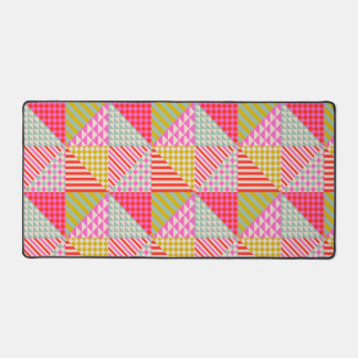 Kleurrijk Patchwork Esthetisch Bureaumatje Muismat Bureaumat