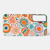 Kleurrijk patroon 3a samsung galaxy hoesje (Achterkant horizontaal)