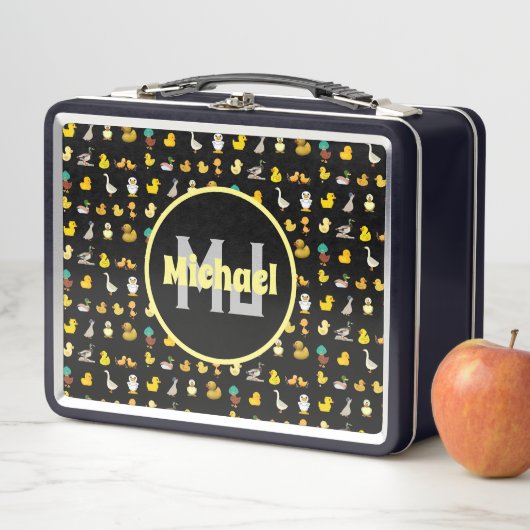 Kleurrijk patroon Eenden schattig baby dier monogr (In situ)