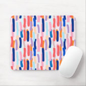 Kleurrijk patroon met penseelstreken muismat (Met muis)