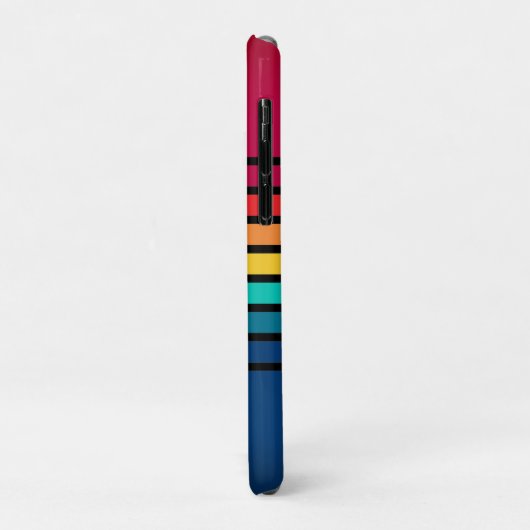 Kleurrijk patroon met persoonlijke naam Case-Mate iPhone case (Achterkant/links)