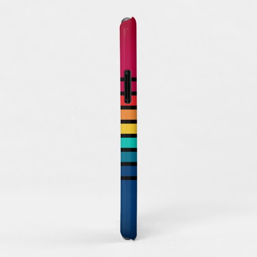 Kleurrijk patroon met persoonlijke naam Case-Mate iPhone case (Achterkant/rechts)