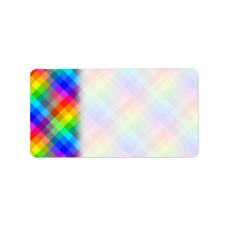 Kleurrijk patroon. Rainboogkleuren. Etiket