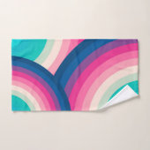 Kleurrijk patroon van regenboogcirkels | bad handdoek (Handdoek)