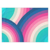 Kleurrijk patroon van regenboogcirkels | tafelkleed (Voorkant (Horizontaal))