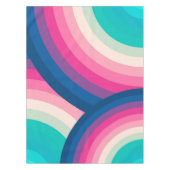 Kleurrijk patroon van regenboogcirkels | tafelkleed (Voorkant)