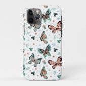 Kleurrijk patroon van vlinders en bloemen Case-Mate iPhone case (Achterkant)