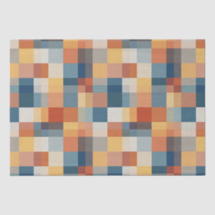 Kleurrijk patroon van willekeurige geometrische vo tissuepapier