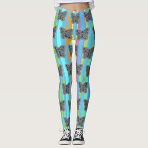 Kleurrijk patroonpatroonpatroonlegger leggings