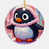 Kleurrijk Penguin Ornament (Voorkant)