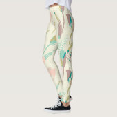 Kleurrijk penseelpatroon leggings (Links)