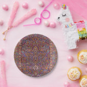 Kleurrijk Perzisch Rug Patroon Papieren Bordje (Feest)