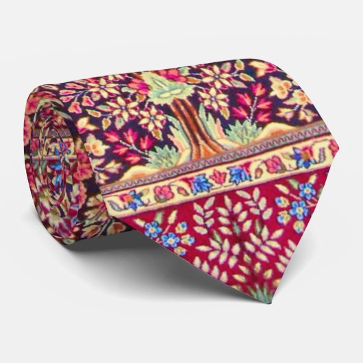 kleurrijk Perzisch tapijtpatroon Stropdas (Opgerold)