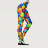 Kleurrijk Pickleball Patroon Leggings (Rechts)