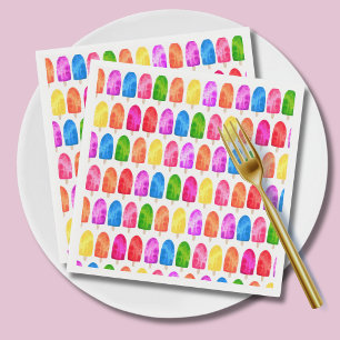 Kleurrijk Popsicle Ijslolly patroon Servet