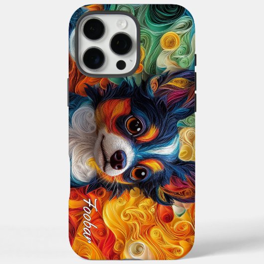 Kleurrijk portret van Chihuahua Case-Mate iPhone Case (Achterkant)