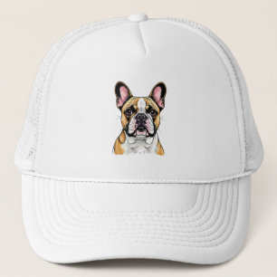 Kleurrijk portret van een Franse Bulldog Trucker Pet