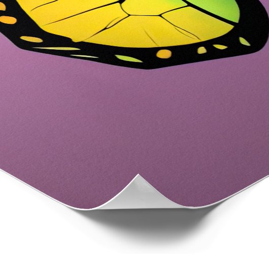 Kleurrijk poster van de vlinder (Hoek)