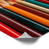 Kleurrijk potlood, poster afdrukken (Hoek)