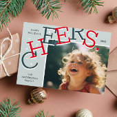 KLEURRIJK PROOST! Eenvoudige vakantiefoto Kerst Feestdagenkaart