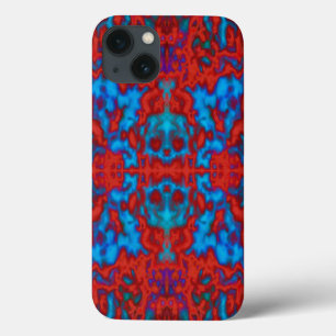 Kleurrijk psychedelisch caleidoscoop breidt patroo iPhone 13 hoesje