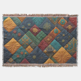 Kleurrijk Quilting Patroon - Quilting Lover Deken