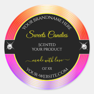 Kleurrijk Rainbow Black Brilliants Product Label