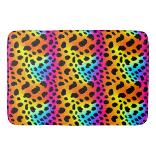 Kleurrijk Rainbow Cheetah Seamless Pattern Badmat