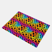 Kleurrijk Rainbow Cheetah Seamless Pattern Deurmat (Schuin)