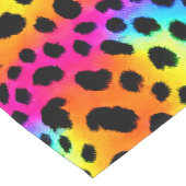 Kleurrijk Rainbow Cheetah Seamless Pattern Korte Tafelloper (Hoek)