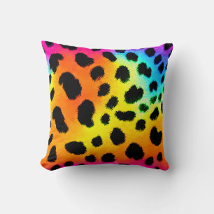 Kleurrijk Rainbow Cheetah Seamless Pattern Kussen